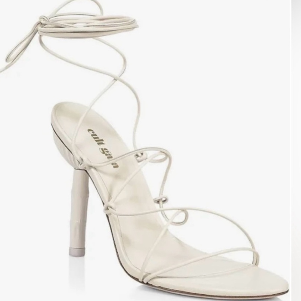 Cult Gaia Cream Elegant Heels for Special Occasions